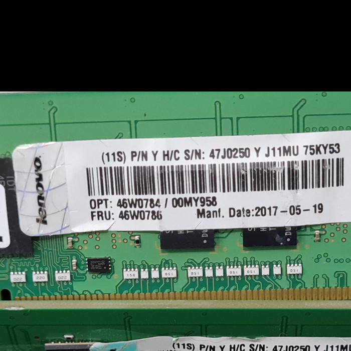 IBM LENOVO FRU 46W078 SK HYNIX 4GB PC4-17000P-R DDR4-2133P- REGISTERED S_N_COMP