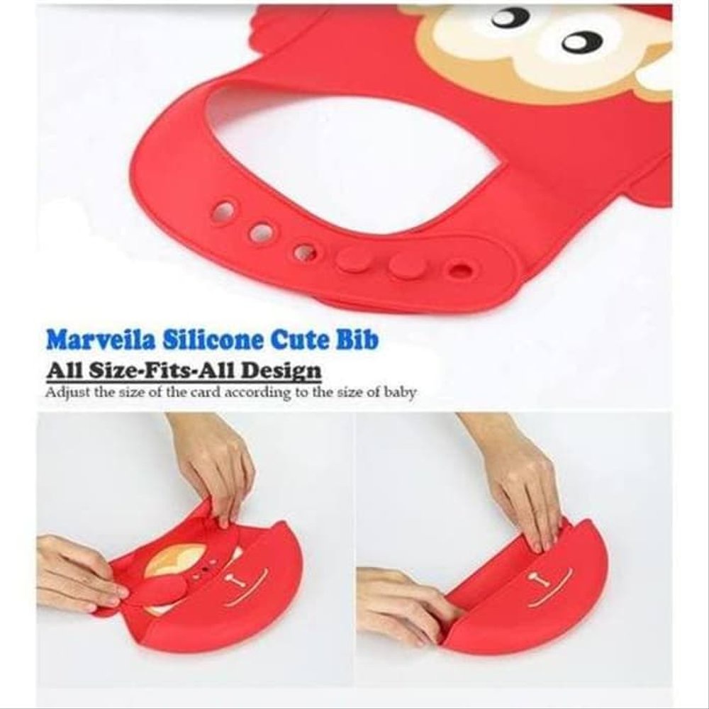 Marveila Silicone Bib with Crumb Catcher Celemek Makan Bayi