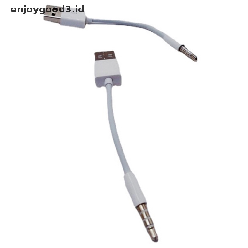 [Rready Stock] 3.5mm Jack Adapter Kabel Audio USB Male Aux Untuk Charging Kabel transfer Data (ID)