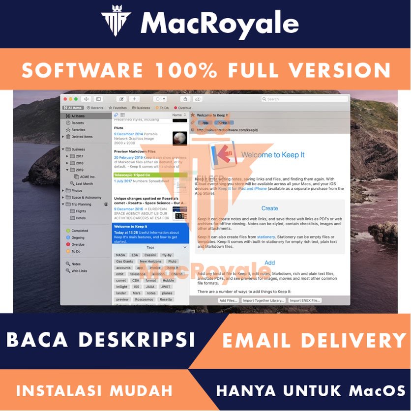 [MacOS] Keep It Full Version Lifetime Full Garansi
