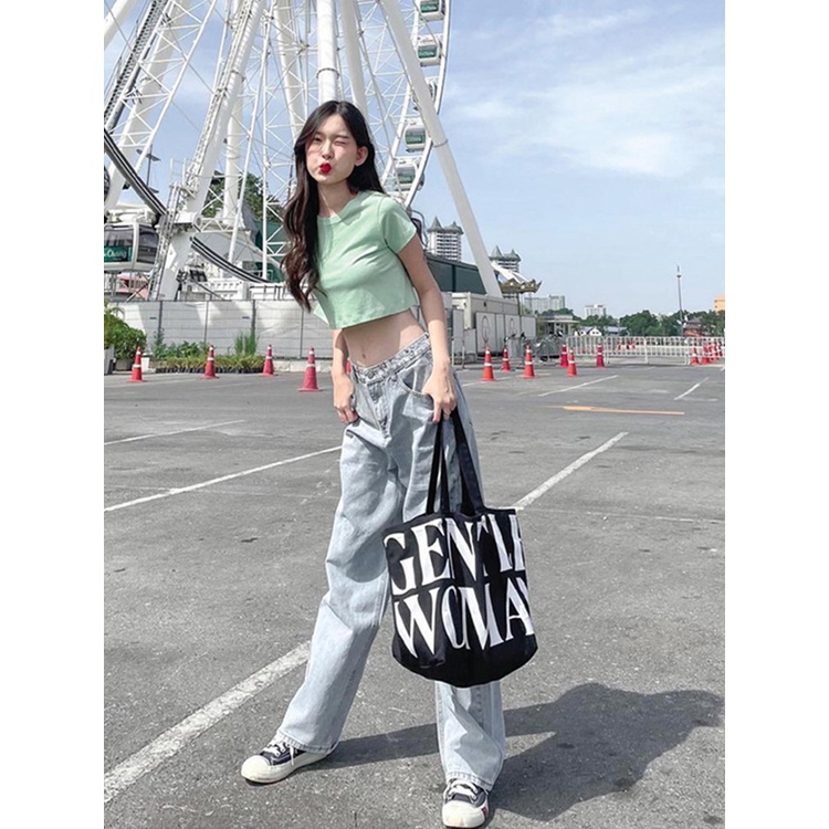 Desilstyle Tas Tote Bag Populer Selempang Wanita Canvas Priemium