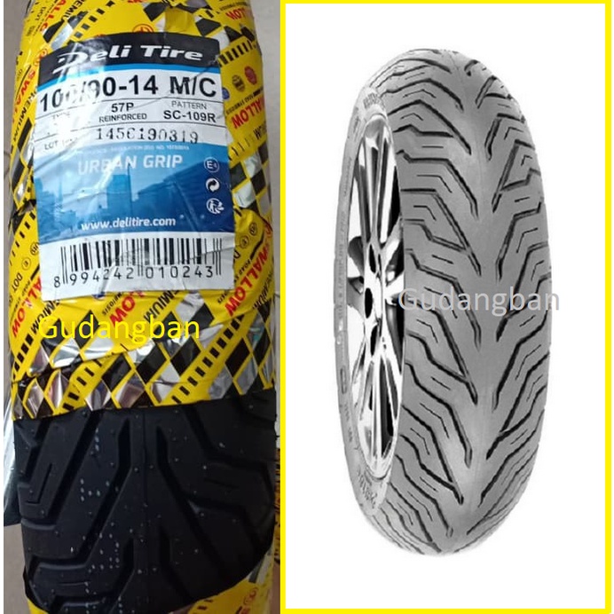 Diskon Swallow 100 90 14 Tubeless Urban Grip Sc109 Ban Luar Motor Matic Sc109R