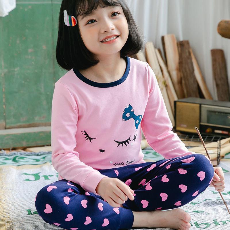 BAJU TIDUR ANAK UMUR 1-10 TAHUN WARNA PINK BERGAMBAR LENGAN PANJANG 246