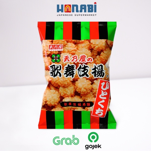 

Amanoya Hitokuchi Kabuki Age Cracker 100g - Kreker Beras Made In Japan