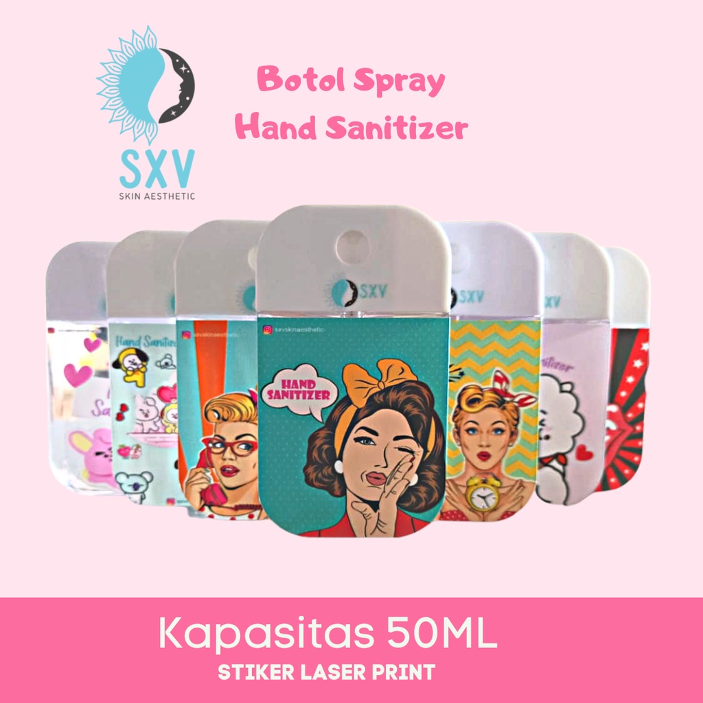 BOTOL HAND SANITIZER 50 ML STIKER UV PRINT
