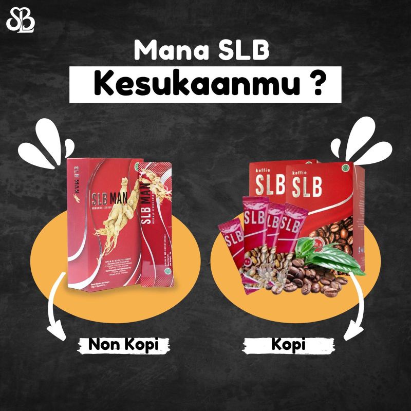 Kopi SLB Capucino & SLB Man Sachet Stamina Pria dan Wanita