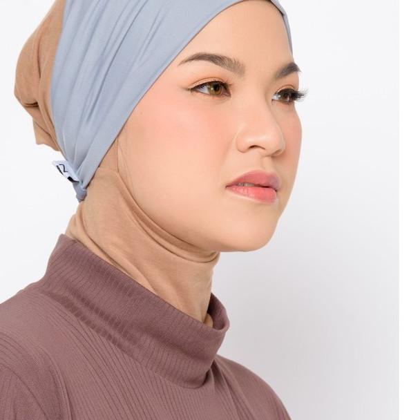 ➯ ZM Zaskia Mecca - Chia Silver Bandana Ciput ✸