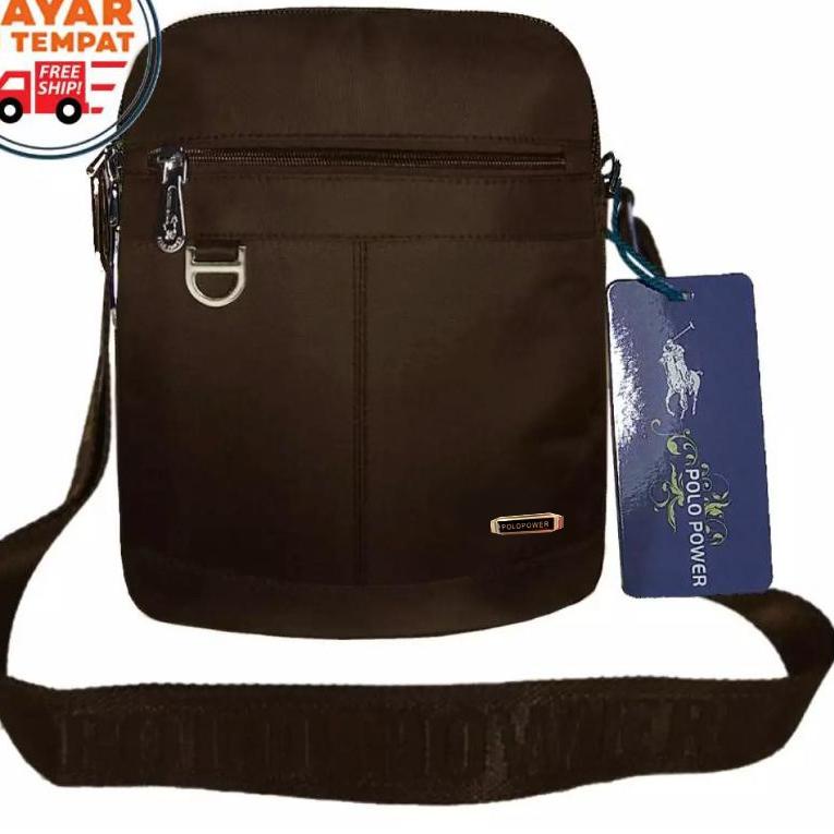 ➷ Polo Power 997 - Tas Selempang Pria Tas Polo Original Cross body Sling bag Import Tas Slempang Cow