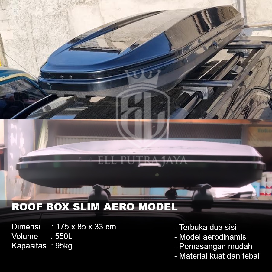 Roof Box Roofbox bagasi atas mobil Glossy slim