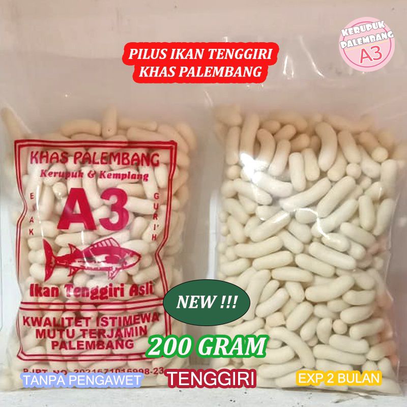 

Pilus ikan tenggiri khas Palembang getas kecil Snack krupuk kerupuk teman kemplang