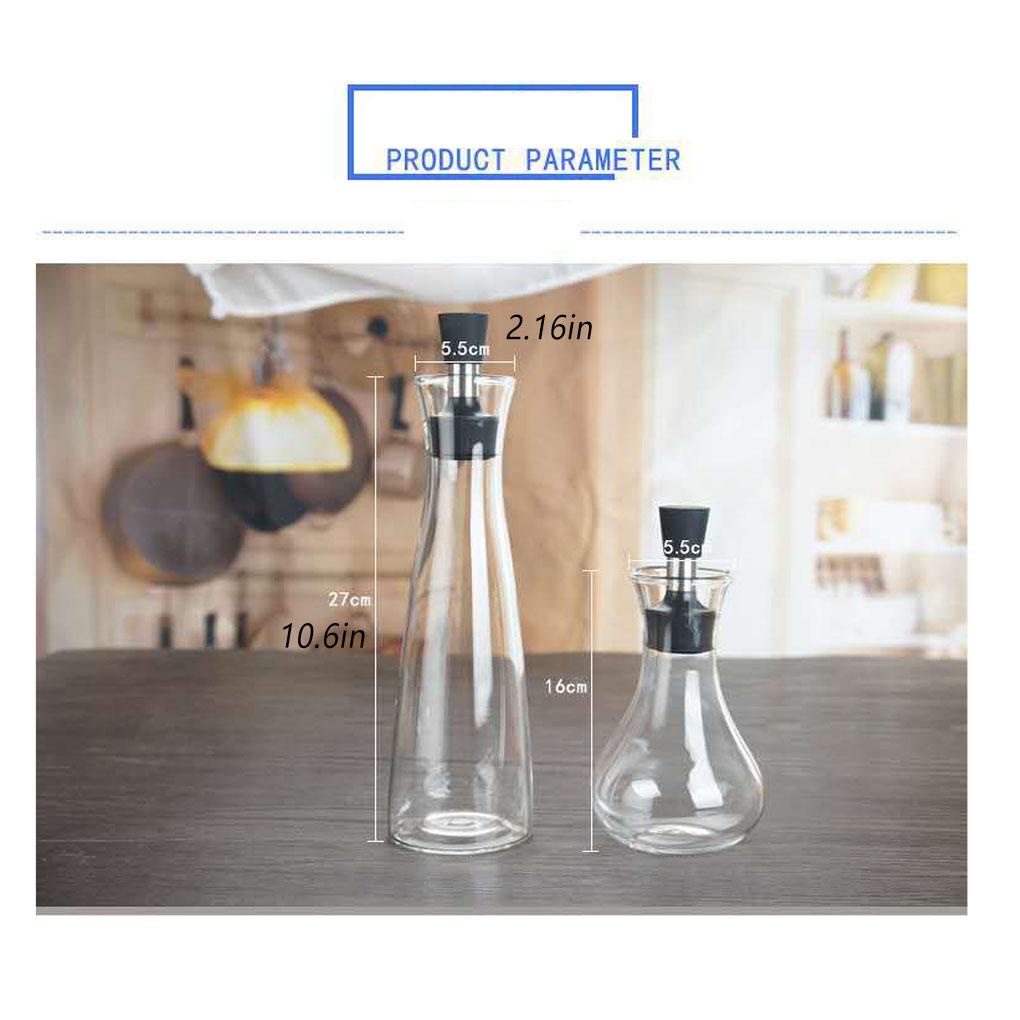 500ml Botol Minyak Kaca Anti Bocor Bumbu Kecap Cuka Pot Safety Cruet Barbecue Spices Dispenser Wadah Dapur