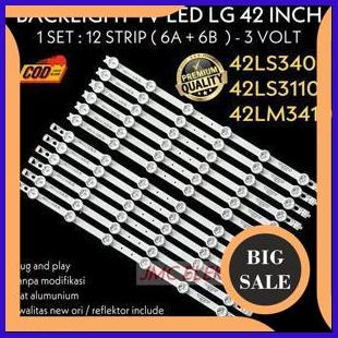 sparepart BACKLIGHT TV  LG 42LS3400 42LS3110 42LS3110 42LS3400 42LM3400 LAMPU LED LG 42inc