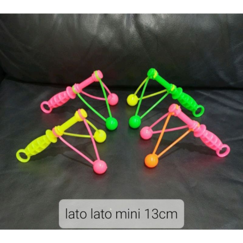 Mainan lato lato gagang mini 13cm
