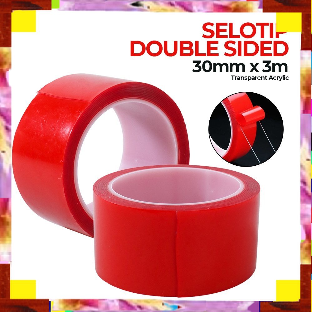 

Termurah Cuci Gudang Selotip Double Sided Tape Transparent Acrylic 3m 30 mm - HL878 - RedTermurah Cuci Gudang