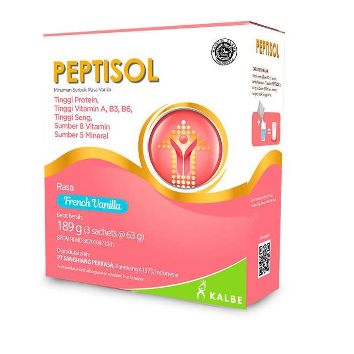 

>XG34448< Peptisol vanila coklat 190/189 gr - nutrisi tinggi protein