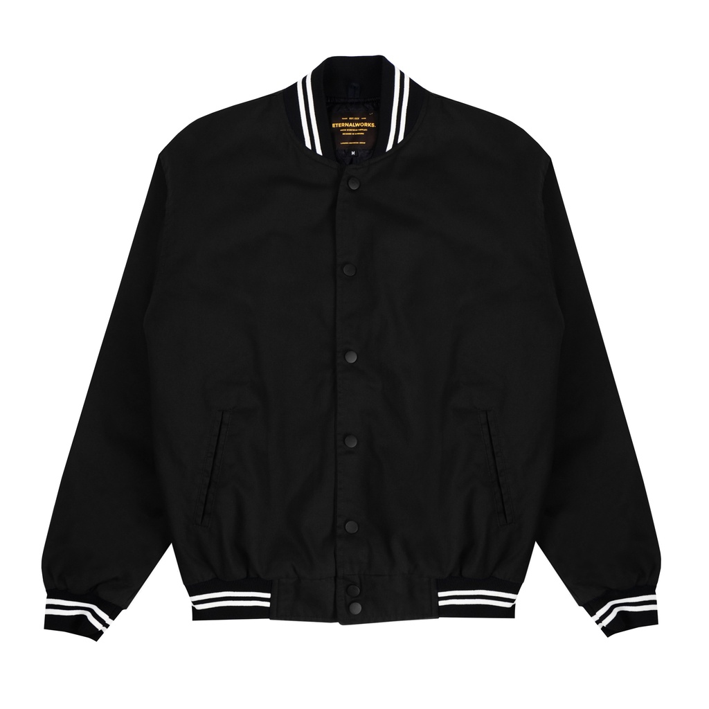 ETERNALWORKS - Bomber Jacket Melton Black