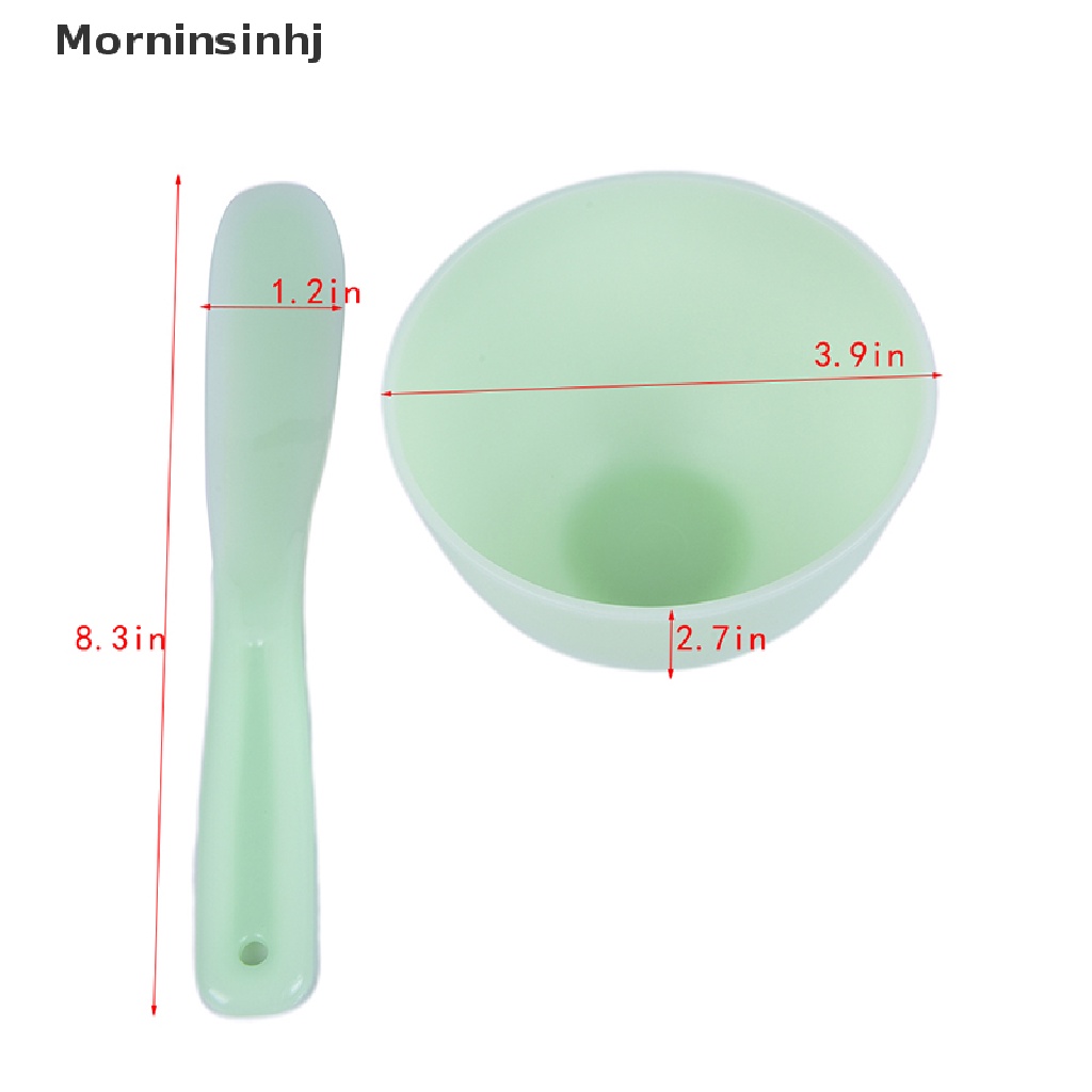 Mornin 2pcs /set Aksesoris Silikon Mixing Bowl Stirring Rod Alat Wajah Rumah id