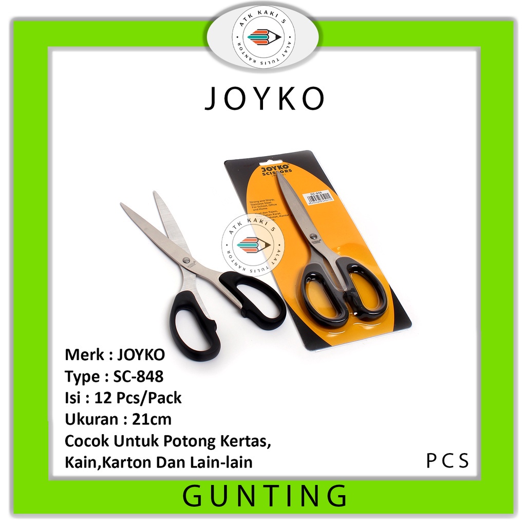 

JOYKO - Gunting Besar SC-848 Stainless Steel - Pcs