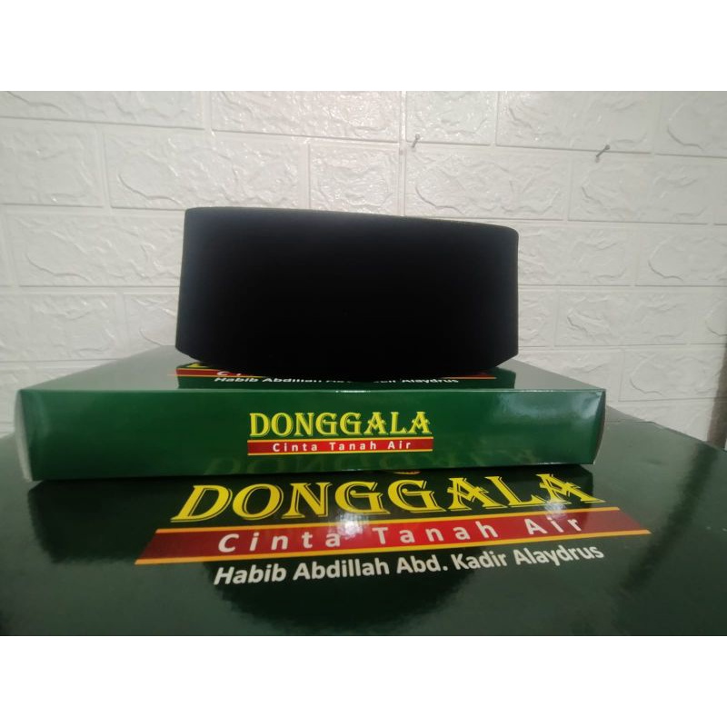 Songkok HITAM Merk Donggala Original Abdillah Alaydrus