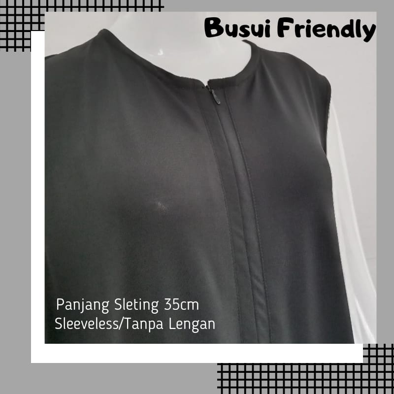Inner Dress Sleeveless Tanpa Lengan Manset Gamis Kutung Busui Yukensi Bahan Jersey Premium Size M L Xl Xxl Jumbo
