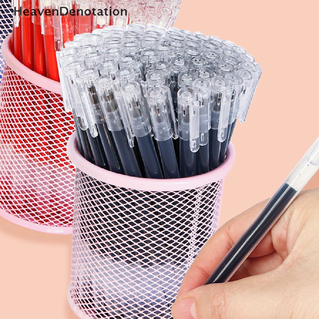 [HeavenDenotation] 10pcs 0.5MM Kapasitas Besar Gel Pen Sig Pen Sekolah Kantor Bisnis Ujian Wrig Siswa Pena Perlengkapan Alat Tulis HDV