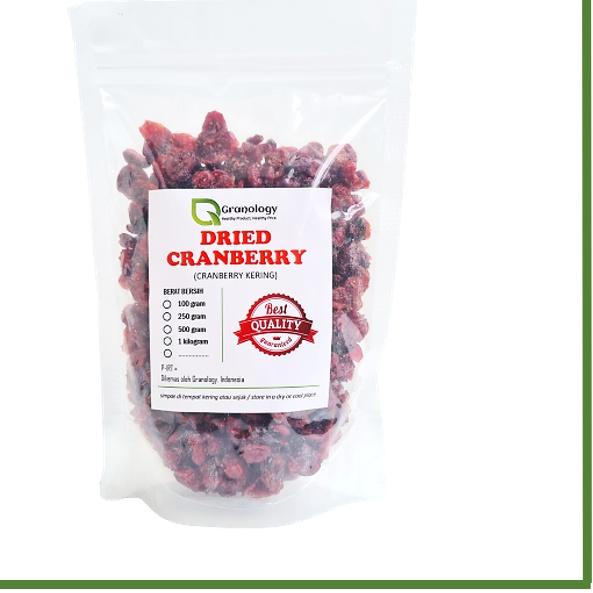 

✵ Cranberry Kering / Dried Cranberry (500 Gram) by Granology ☁