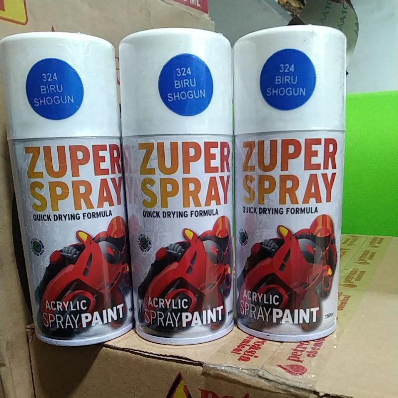 cat semprot pilok pilox zuper spray biru Shogun 324 150cc Shogun blue