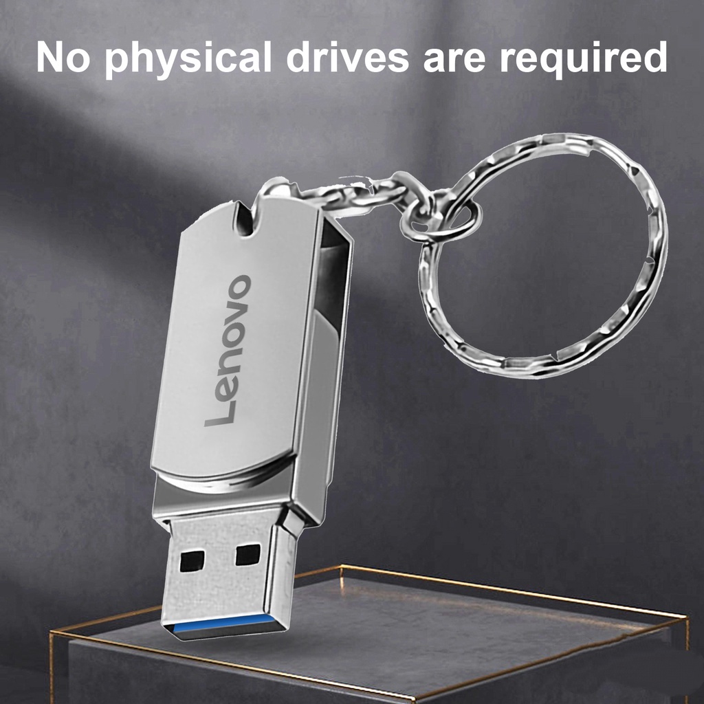 LENOVO (SF) Flashdisk Usb 3.0 High Speed 128GB 256GB 512GB 1TB 2TB Anti Air Untuk Komputer