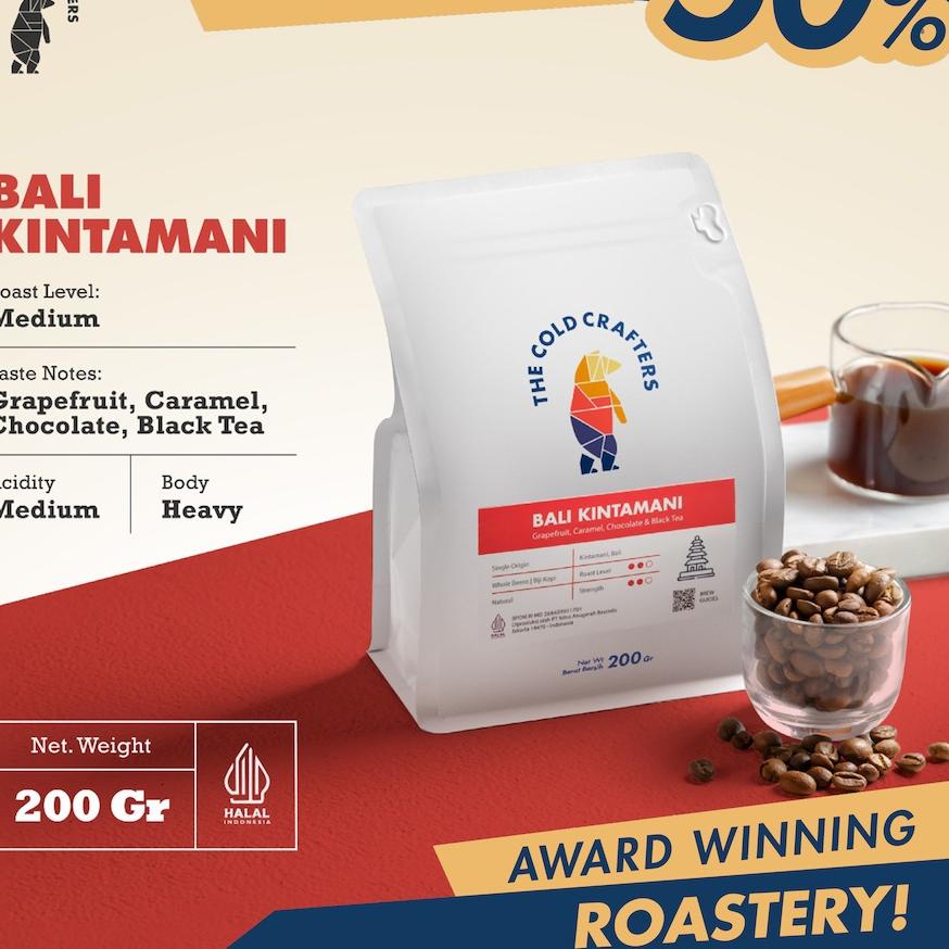 

♟ The Cold Crafters - Bali Kintamani Arabica Grade 1 Biji Kopi Roasted Beans - BIJI KOPI 100gr/200gr/1kg ❀
