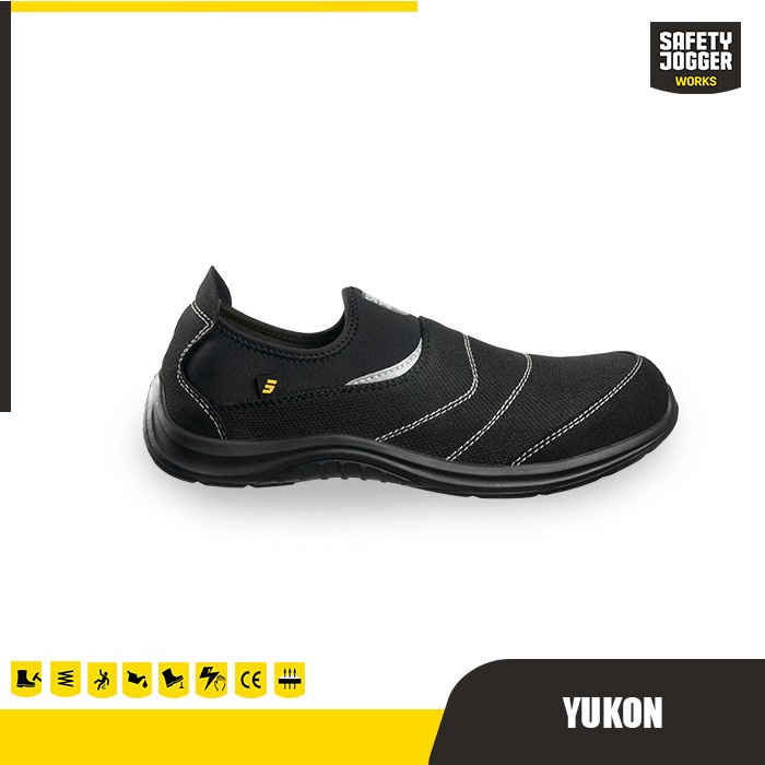 Safety Sepatu Safety Jogger Yukon Black S1P Src