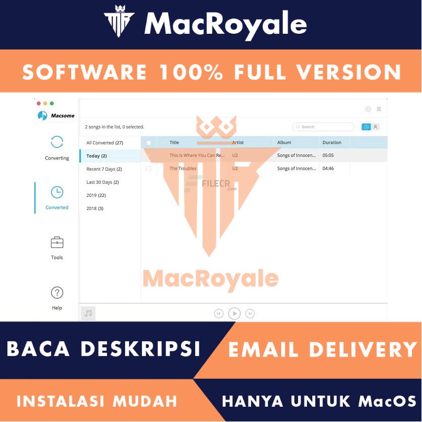 [MacOS] Macsome iTunes Converter Full Version Lifetime Full Garansi