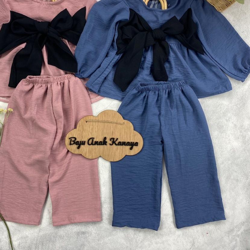 ♥ 1-4TH SETELAN ANAK LESTI ONE SET ANAK PEREMPUAN CRINKLE ☋