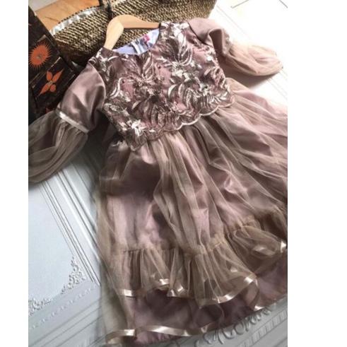 ♣ baju pesta muslim anak / baju pesta anak muslim / muslim brukat ➸