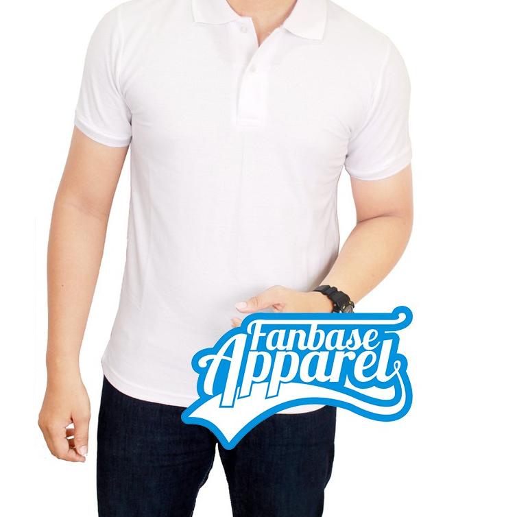 [BISA COD] Polo Shirt Putih / Poloshirt Polos / Baju Kerah / Kaos Berkerah / T-shirt Cowok Best