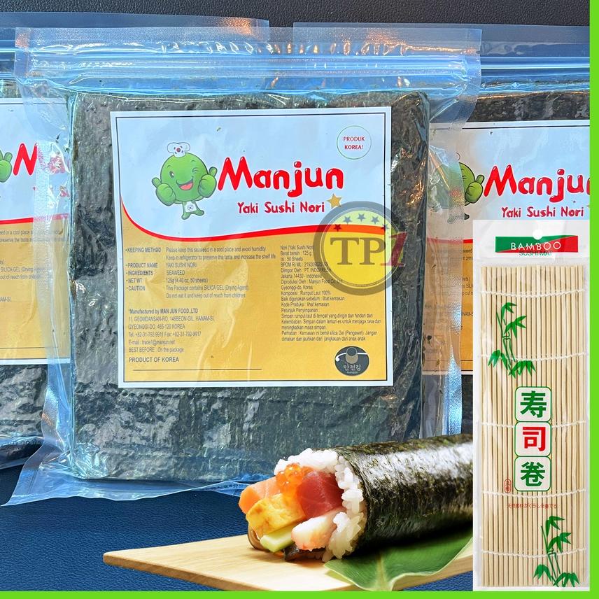 

☎ Manjun Yaki Nori 50 pcs SUSHI SEAWEED RUMPUT LAUT Korea ✤