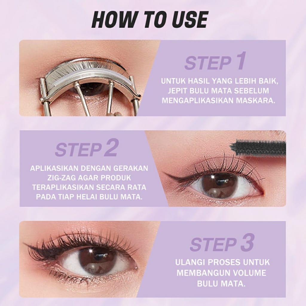 [ORI BPOM] BNB barenbliss Korean Roll To Volume Mascara 「Long Lasting Waterproof Smudgeproof」| BNB Barenbliss Korean Roll To Volume | Mascara | Waterproof Smudgeproof Mascara