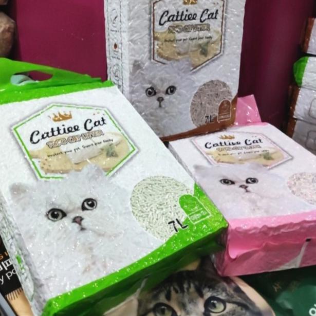 12.12 Pasir kucing CATTIE CAT SOYA TOFU litter  7L 7 Liter pasir wangi gumpal kucing grosir