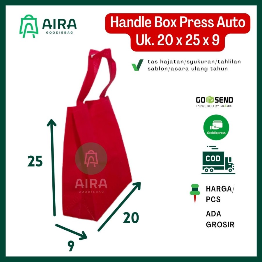 

Tas Spunbond Tali 20x25x9 HBPA (pcs) - Random