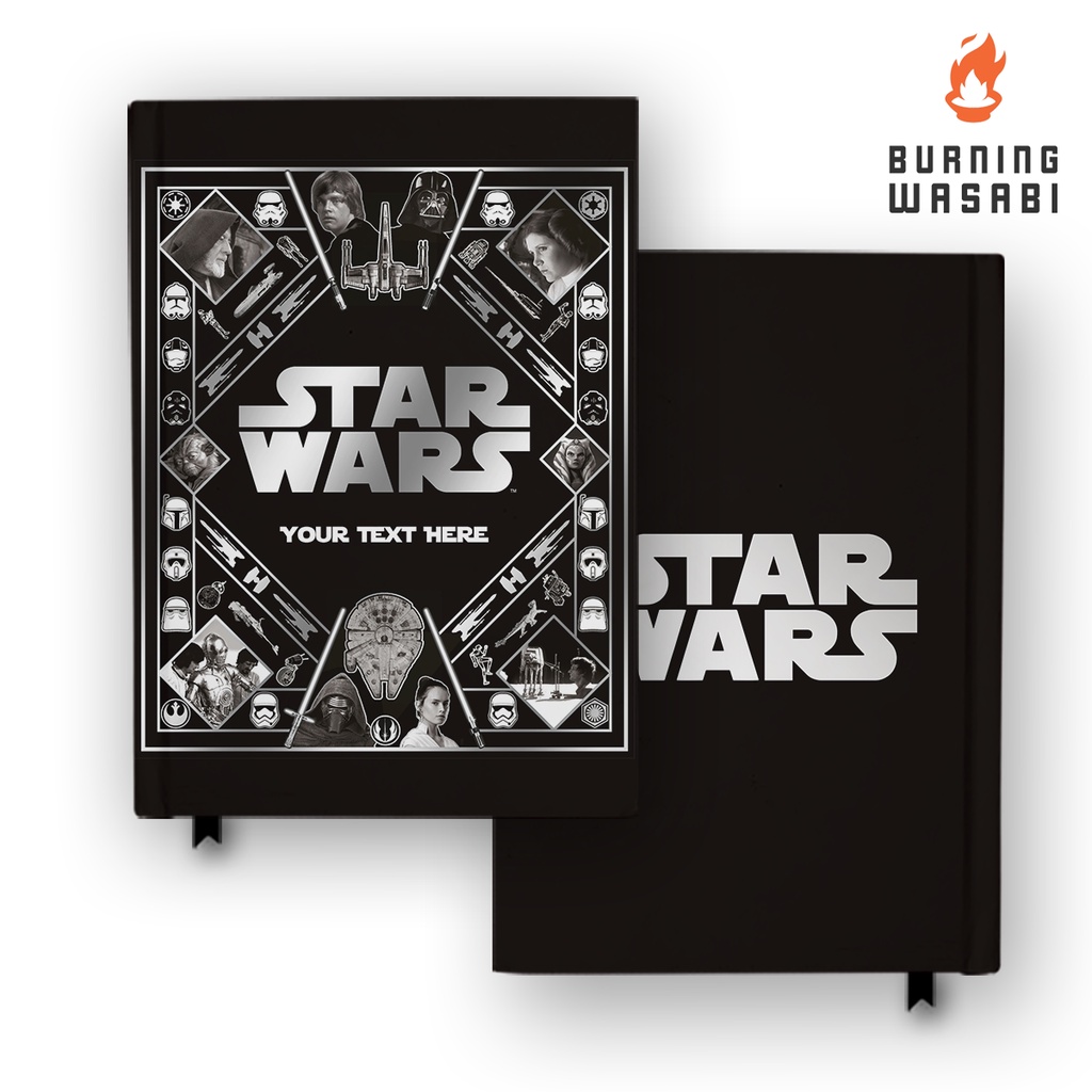 

Notebook Buku Star Wars All Generations 1 Hardcover Agenda Custom Nama DIary Jurnal Agenda A5 A6