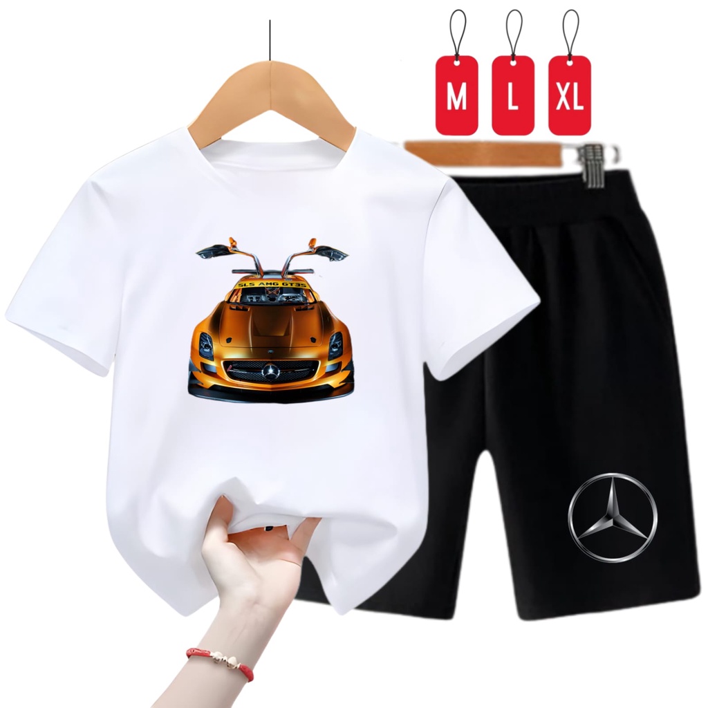 Setelan Baju Anak Laki Dan Perempuan Mercedes GT3S/ Size M,L,XL