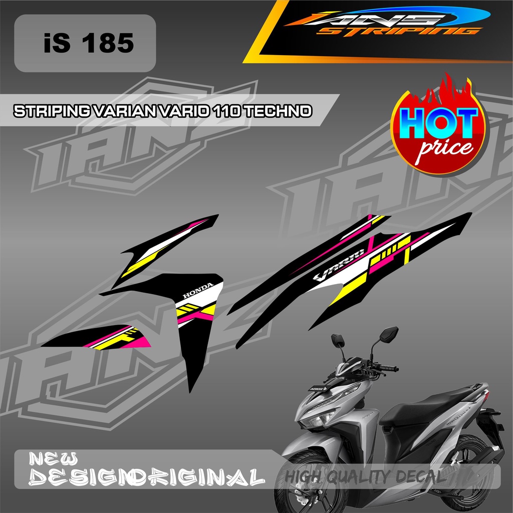 LIST DECAL SEMI FULL BODY HONDA VARIO TECHNO 110 / STIKER HONDA VARIO / STIKER DECAL KERETAHONDA VARIO 110cc OLD IS185