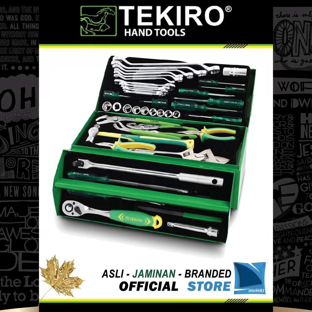 Perkakas Mekanik Isi 45 pcs Montir Mobil / Mechanic Tools Professional TEKIRO