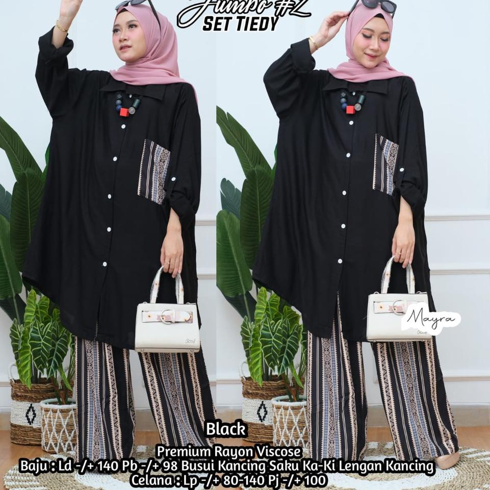 Recomended Mayra LD 130 - 140 Tiedy Set Jumbo 2 dan Ayra SIZE XXXL- XXXXL Baju Tunik Jumbo Atasan Mu
