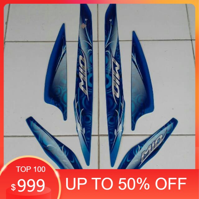 COVER Stiker Mio Sporty 2011/2012 biru BERKUALITAS SUPER