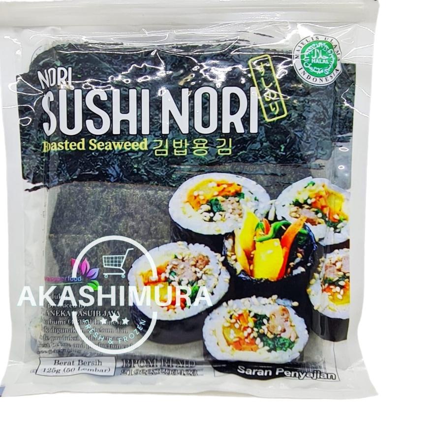 

❃ Java Sushi Nori 50 Lembar - Rumput Laut Kering 50 Lembar Halal ☃