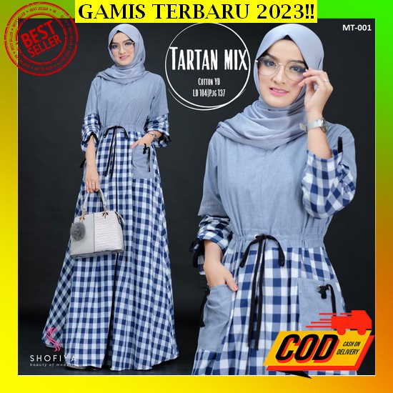 Gamis Syari Wanita Dewasa 2022 Viral Kekinian Model Terbaru Abaya Arabian Warna Hitam Mewah Elegan K