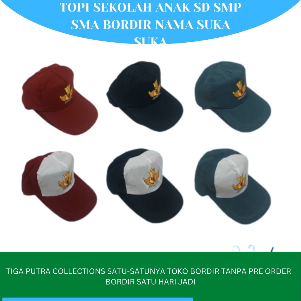 Topi Sekolah SD Topi SD BISA PAKAI NAMA