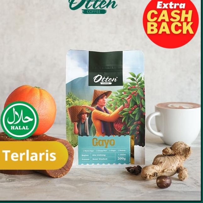 

✷ Otten Coffee Aceh Gayo Atu Lintang 200g Kopi Arabica - Biji Kopi ➽