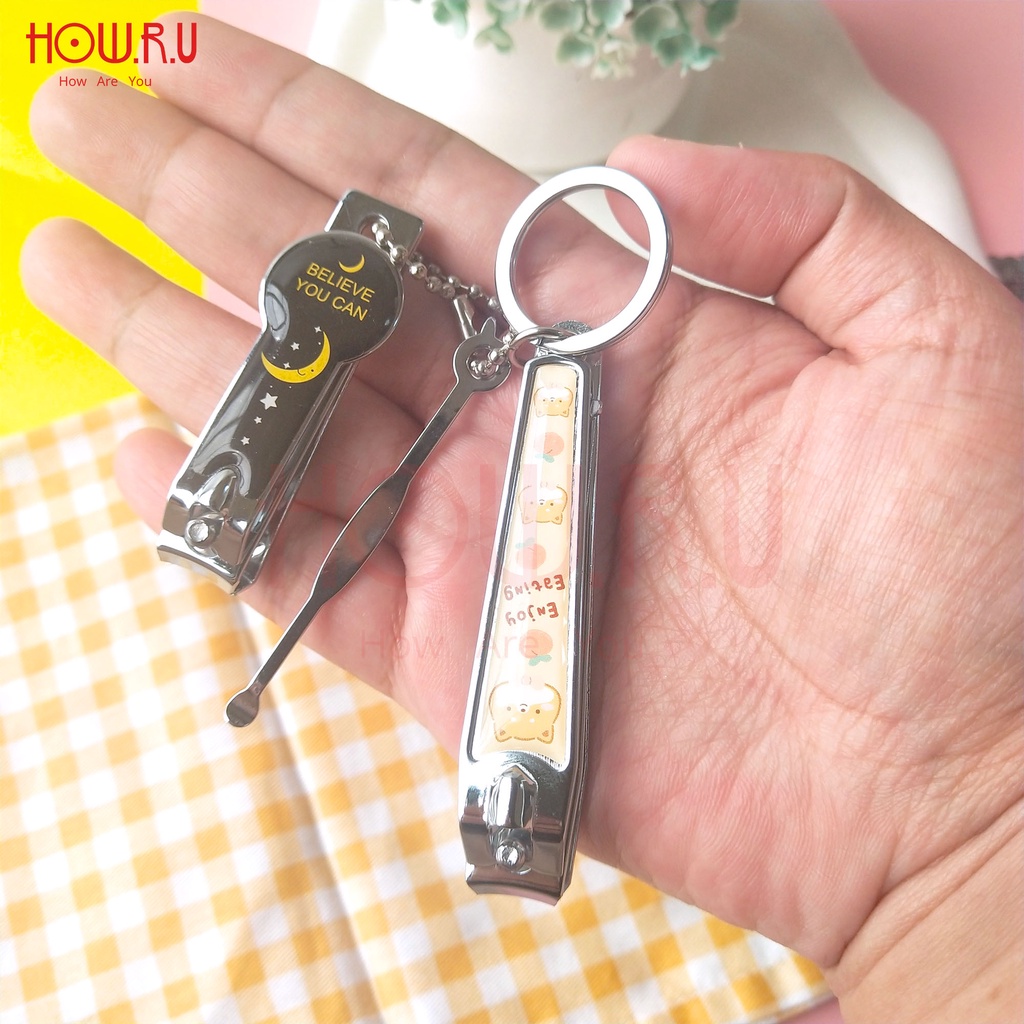 HOW.R.U | Gunting Kuku Pastel / Nail Cut Mini Motif Karakter