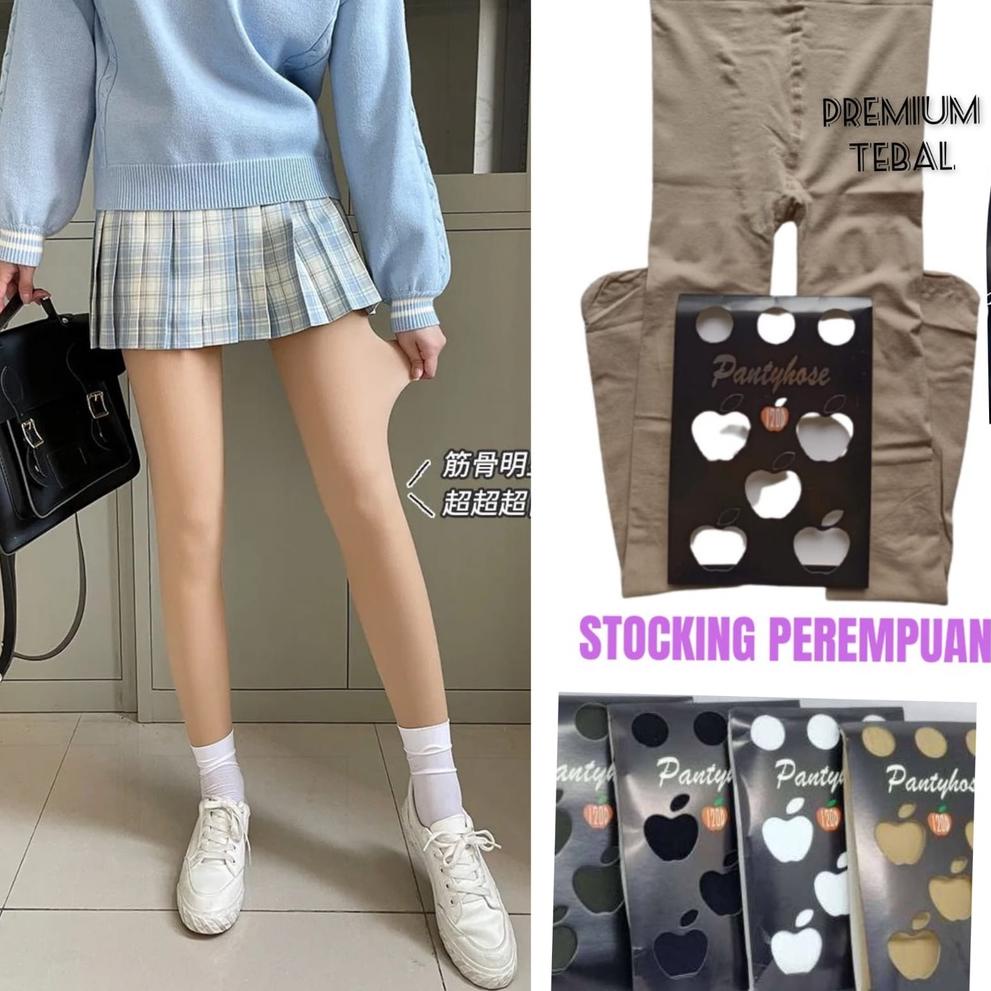 nzs86 Stocking Panty Wanita Original Apple Panty House Nutup Kaki Bahan Tebal Lembut Elastis / Kaos 